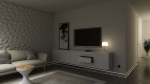 Lumines profile type Flaro lacquered white, 2,02 m