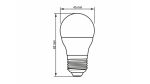 LED source E27 4W G45 Neutral White