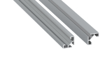 Profile LUMINES type ajar silver anodized 3 m