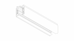 3-phase surface-mounted track XTS 4300-3 white 3m