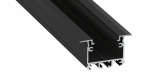 Lumines profile type inTALIA lacquered black, 1 m