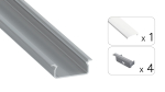 TEKKNI TVED Set, silver, milky cover, 3 m