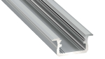 Lumines profile type B anodized silver, 3 m