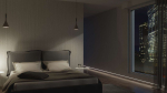 Lumines profile type FLARO lacquered black, 3 m