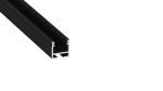 Lumines profile type FLEXA lacquered black, 6,15 m