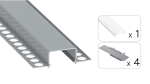 TEKKNI HORST Set, silver, frozen cover, 3 m