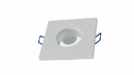 Ceiling lighting point fitting BONA cast round Fixted white