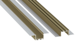 Profile LUMINES type akin Reed Green lacquered 4,15 m