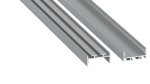 Profile LUMINES type aria silver anodized 3 m