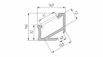 Lumines profile type H nonanodized, 3 m