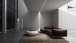 Lumines profile type Subli lacquered white, 1 m