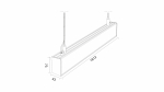 LUMINES CLARO Linear LED Luminaire - white lacquered - 4000K - 180cm