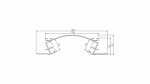 Lumines profile type Veda lacquered white, 3 m