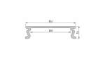 Lumines profile type MODI white paint, 3 m