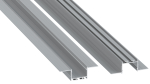 Profile LUMINES type akin silver anodized 1 m