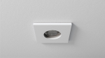 Ceiling lighting point fitting BONA cast round Fixted white