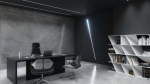 Lumines profile type Subli lacquered black, 1 m