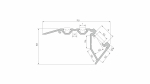Lumines profile type Scala anodized silver, 3 m
