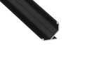 Lumines profile type AGO black anodized, 1 m