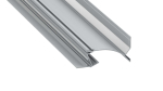 Lumines profile type Topo anodized silver, 1 m