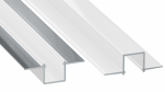 Profile LUMINES type GAUDI white lacquered without perforation 3 m